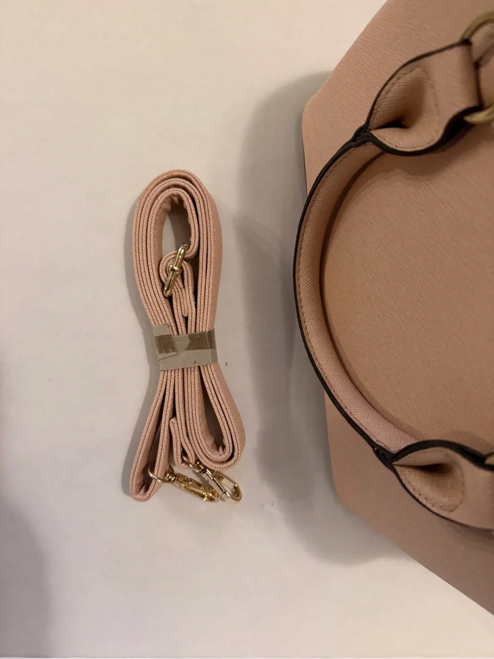 Structured Blush Pink Top-Handle Satchel